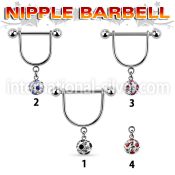 afrsnp6 straight barbells surgical steel 316l nipple