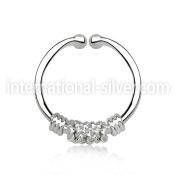 agsep12b fake illusion body jewelry silver 925 septum