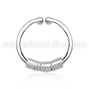 agsep12k fake illusion body jewelry silver 925 septum