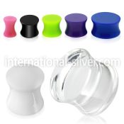aspg plugs gauges acrylic body jewelry ear lobe