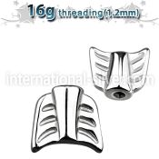 aw16 loose body jewelry parts surgical steel 316l belly button