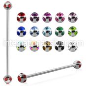 bb5c straight barbells surgical steel 316l tongue