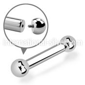 bb6 straight barbells surgical steel 316l tongue