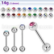 bbc straight barbells surgical steel 316l tongue