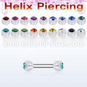 bbeajb4 straight barbells surgical steel 316l with acrylic parts eyebrow