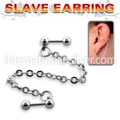 bber27 straight barbells surgical steel 316l ear lobe
