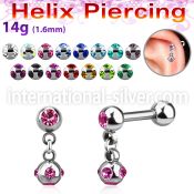 bber39b straight barbells surgical steel 316l helix
