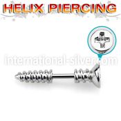 bber49 straight barbells surgical steel 316l helix