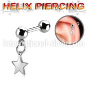 bber89 surgical steel barbells helix piercing
