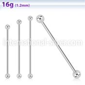 bbinds straight barbells surgical steel 316l 