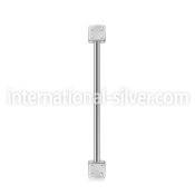 bbindsdi straight barbells surgical steel 316l 