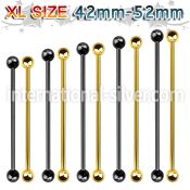 bbitbxl straight barbells anodized surgical steel 316l 
