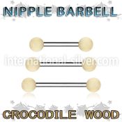 bbnpcr5 straight barbells organic body jewelry nipple