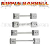 bbnpsdi5 straight barbells surgical steel 316l nipple