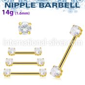 bbnpt2z anodized surgical steel 16g barbell nipple piercing
