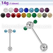 bbspnfr straight barbells surgical steel 316l tongue