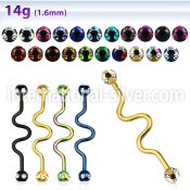 bbtcj straight barbells anodized surgical steel 316l tongue