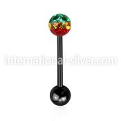 bbtfr6r straight barbells anodized surgical steel 316l tongue