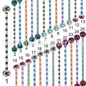 bbtrfr5c straight barbells anodized surgical steel 316l 