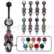 bcdsd5 belly rings anodized surgical steel 316l belly button