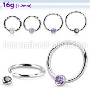 bcr16z3 surgical steel ball closure rings ear othersear lobe ear otherseyebrow helix intim septum piercing