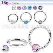 bcr16z4 surgical steel ball closure rings ear othersear lobe ear otherseyebrow helix intim septum piercing