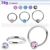 bcr16z4 surgical steel ball closure rings ear othersear lobe ear otherseyebrow helix intim septum piercing