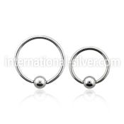 bcr20s hoops captive rings surgical steel 316l nose