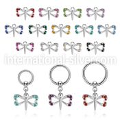 bcrg761 surgical steel ball closure rings ear lobe helix nipple piercing