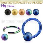 bcrt14f5 anodized surgical steel ball closure rings ear  othersear otherseyebrow helix tragus  piercing