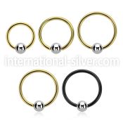 bcrteb4 hoops captive rings anodized surgical steel 316l eyebrow