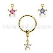 bcrtsz8 hoops captive rings anodized surgical steel 316l nose