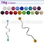 bdaf4 straight barbells surgical steel 316l