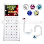 biswmx40 l shape nose studs bioflex ptfe nose