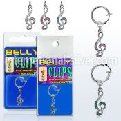blcp576 fake illusion hoops others belly button