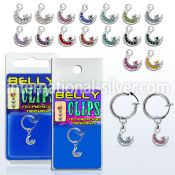 blcp734 fake illusion hoops others belly button