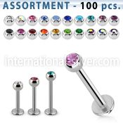blk05 labrets lip rings surgical steel 316l labrets chin