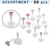 blk117 labrets lip rings bioflex ptfe belly button