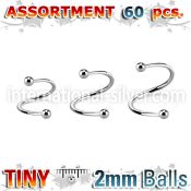 blk219c spirals twisters surgical steel 316l eyebrow