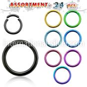 blk222c seamless segment rings anodized surgical steel 316l labrets chin