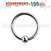blk228b hoops captive rings surgical steel 316l nose