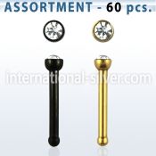 blk231 nose bone anodized surgical steel 316l nose