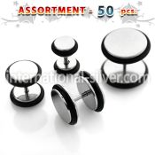 blk271 cheaters illusion plugs and tapers surgical steel 316l belly button