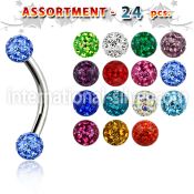 blk283 micro curved barbells surgical steel 316l eyebrow