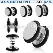 blk410 cheaters  illusion plugs and tapers surgical steel 316l belly button