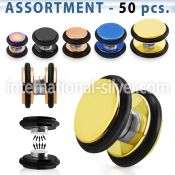 blk412 cheaters  illusion plugs and tapers anodized surgical steel 316l belly button