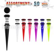 blk420 cheaters  illusion plugs and tapers acrylic body jewelry belly button