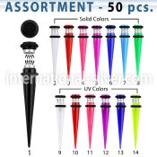 blk420 cheaters  illusion plugs and tapers acrylic body jewelry belly button