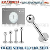 blk470 labrets lip rings surgical steel 316l labrets chin