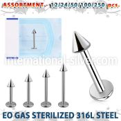 blk471 labrets lip rings surgical steel 316l labrets chin